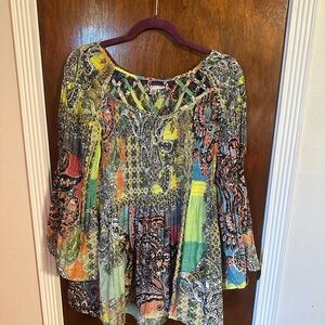 Spense Vibrant Patchwork Blouse
